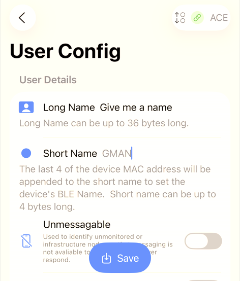 iOS: Set Node Names